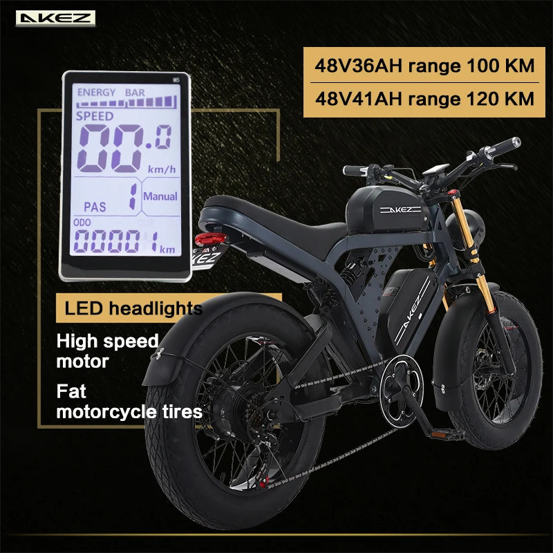 Electric Bicycle 48V 1500W Road High Speed Electric Sport Bike Bicycle Mountain Ebike